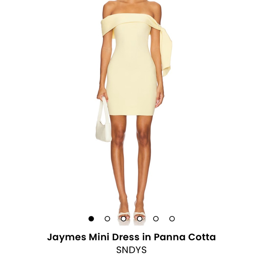 Jaymes Mini Dress in Panna Cotta